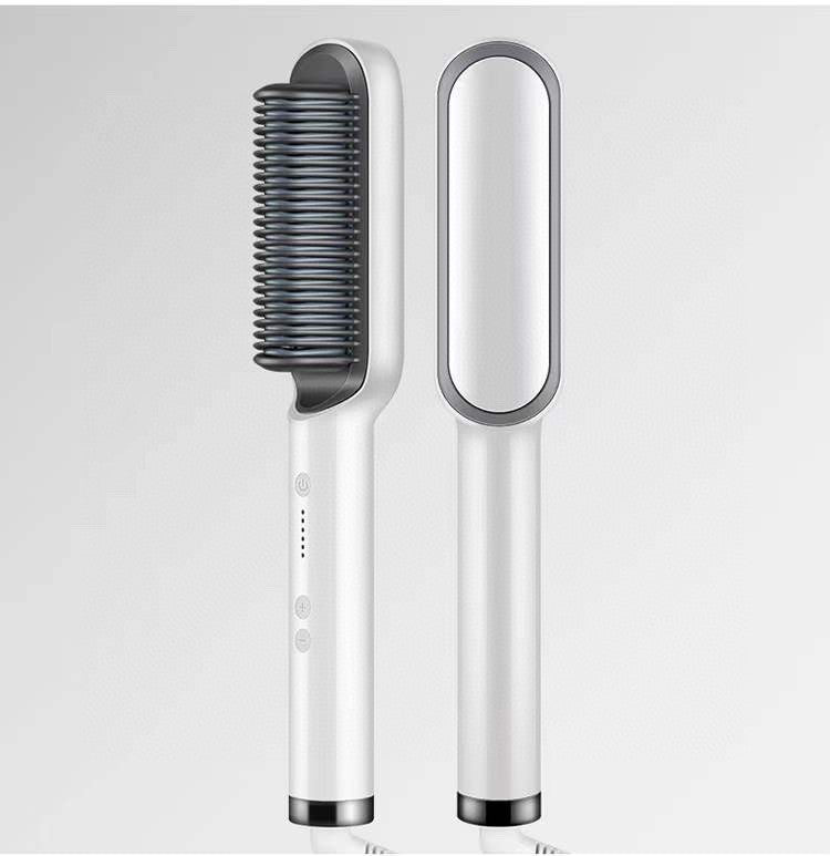Brosse Fer À Lisser Pour Cheveux Électrique 2 en 1