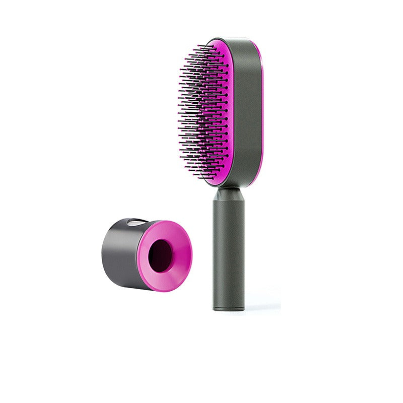 Brosse à cheveux autonettoyante