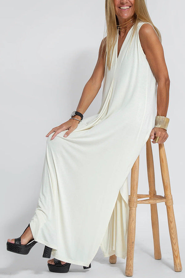 Robe Décontractée à Col V