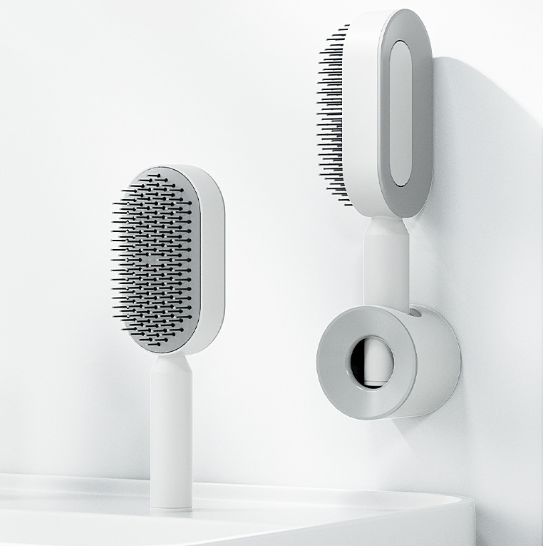 Brosse à cheveux autonettoyante