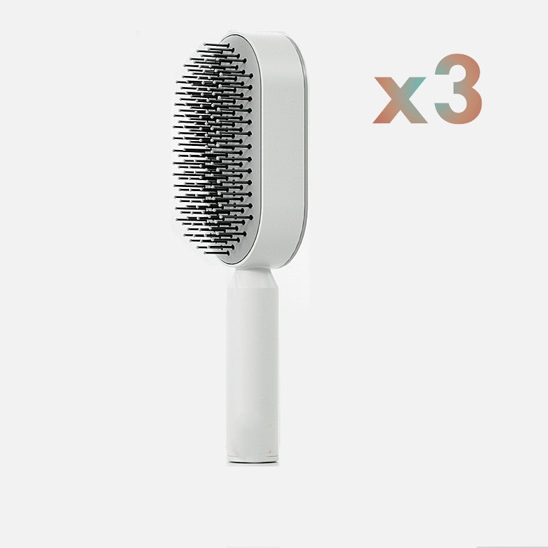 Brosse à cheveux autonettoyante