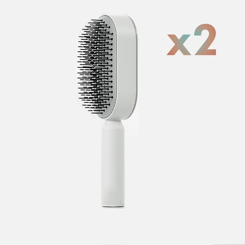 Brosse à cheveux autonettoyante
