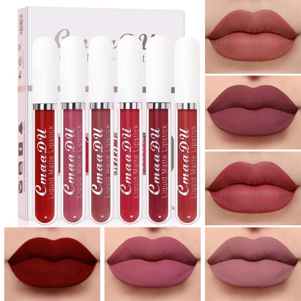 Rouge à Lèvres Mat Waterproof, Anti-Adhérent et Longue Tenue