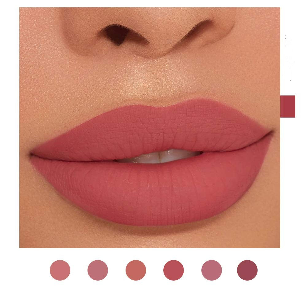Rouge à Lèvres Mat Waterproof, Anti-Adhérent et Longue Tenue