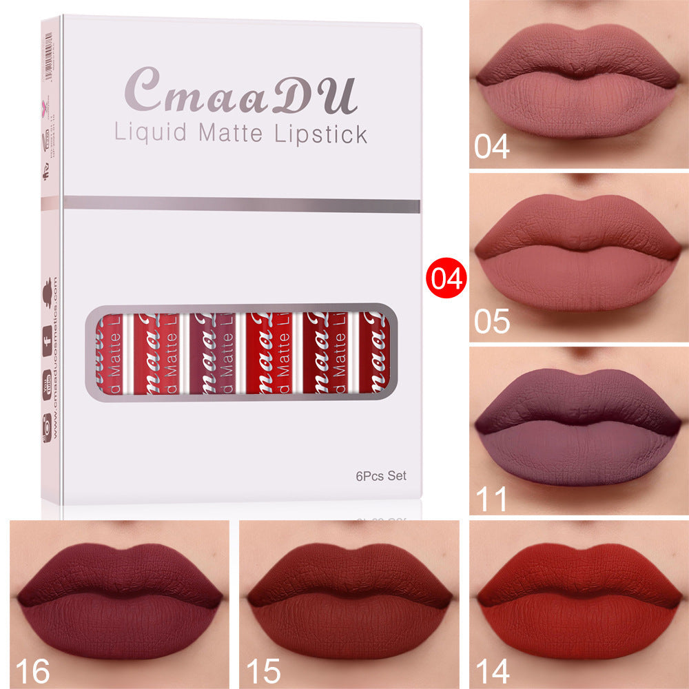 Rouge à Lèvres Mat Waterproof, Anti-Adhérent et Longue Tenue