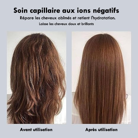 Brosse Fer À Lisser Pour Cheveux Électrique 2 en 1