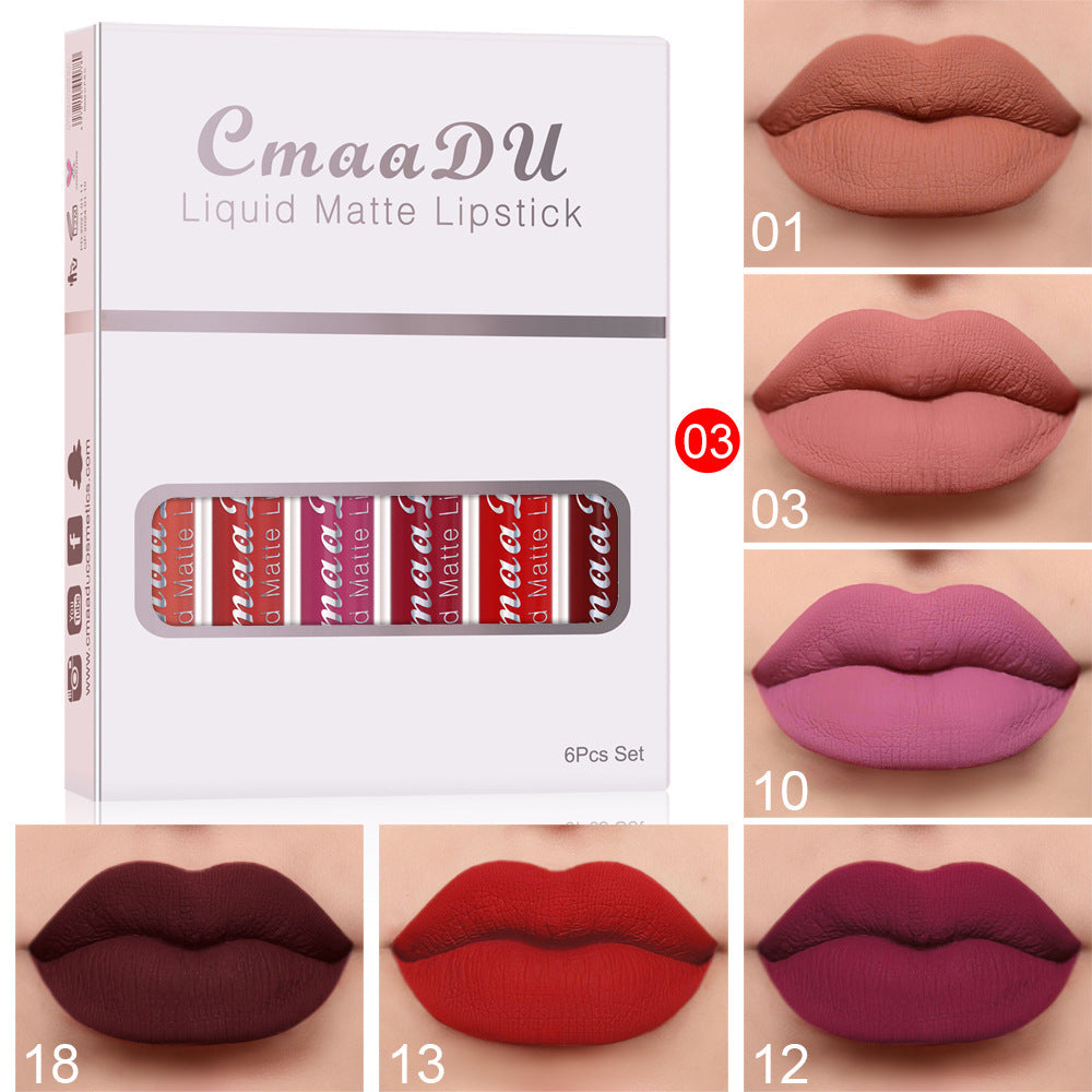 Rouge à Lèvres Mat Waterproof, Anti-Adhérent et Longue Tenue
