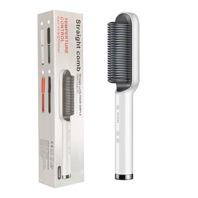 Brosse Fer À Lisser Pour Cheveux Électrique 2 en 1