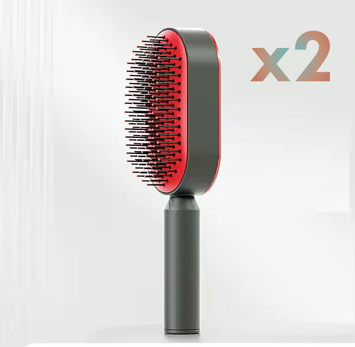 Brosse à cheveux autonettoyante
