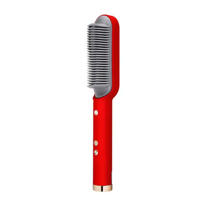 Brosse Fer À Lisser Pour Cheveux Électrique 2 en 1
