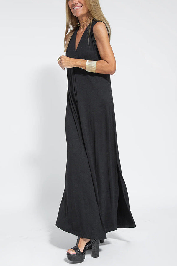 Robe Décontractée à Col V