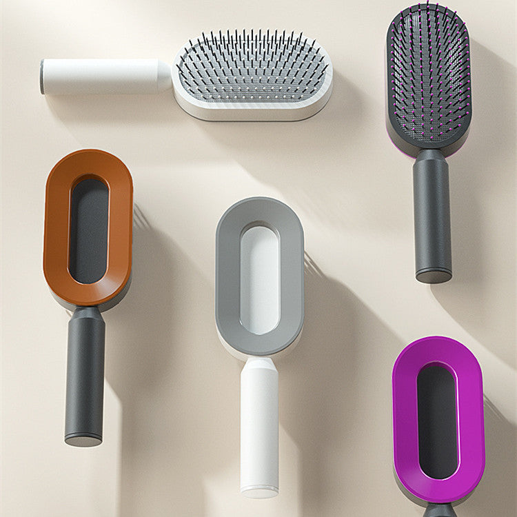 Brosse à cheveux autonettoyante