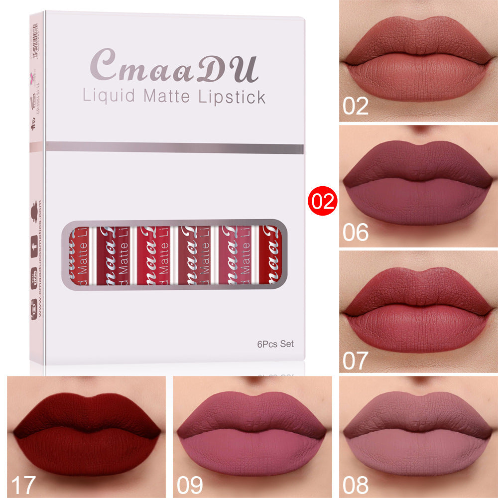 Rouge à Lèvres Mat Waterproof, Anti-Adhérent et Longue Tenue