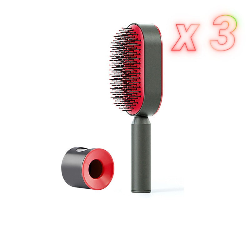 Brosse à cheveux autonettoyante