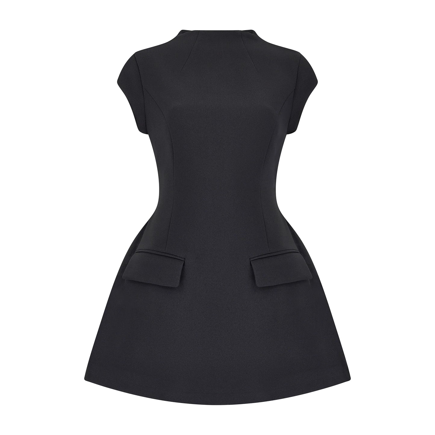 Mini robe slim à fermeture éclair