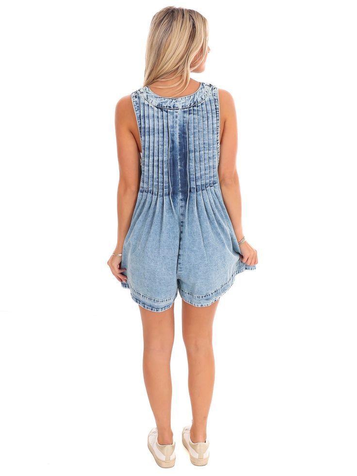 Combinaison en jean sans manches