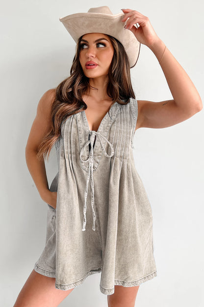 Combinaison en jean sans manches
