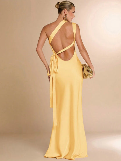 Robe Asymétrique Satin