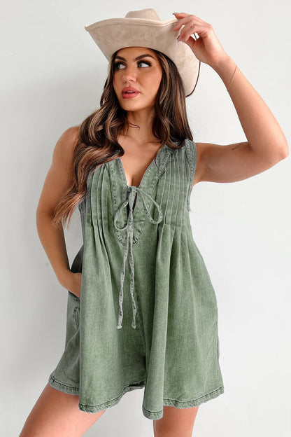 Combinaison en jean sans manches