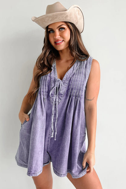 Combinaison en jean sans manches