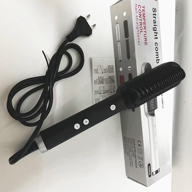 Brosse Fer À Lisser Pour Cheveux Électrique 2 en 1