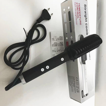 Brosse Fer À Lisser Pour Cheveux Électrique 2 en 1
