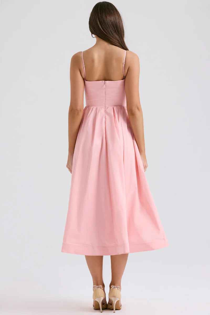 Robe à bretelles trapèze