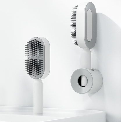 Brosse à cheveux autonettoyante
