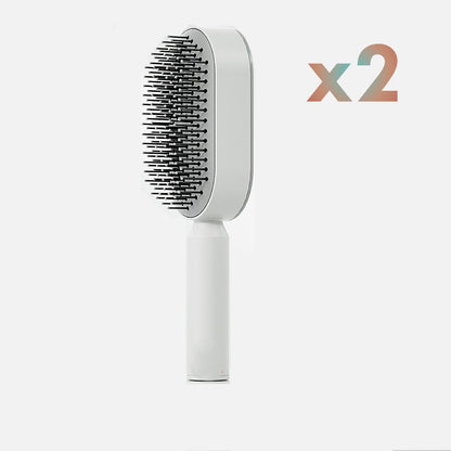 Brosse à cheveux autonettoyante