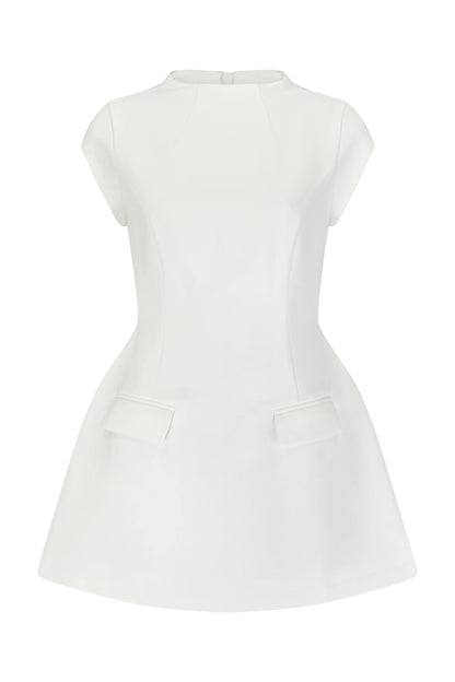 Mini robe slim à fermeture éclair