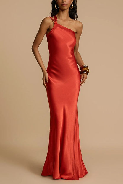 Robe Asymétrique Satin