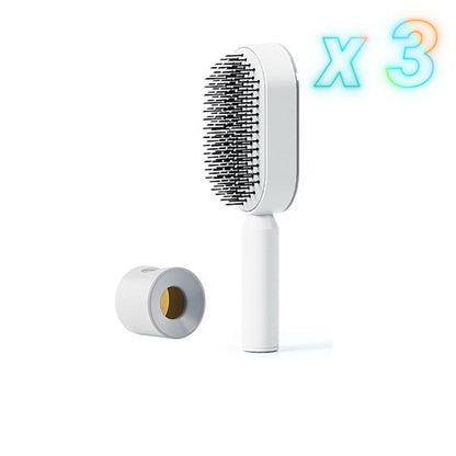Brosse à cheveux autonettoyante