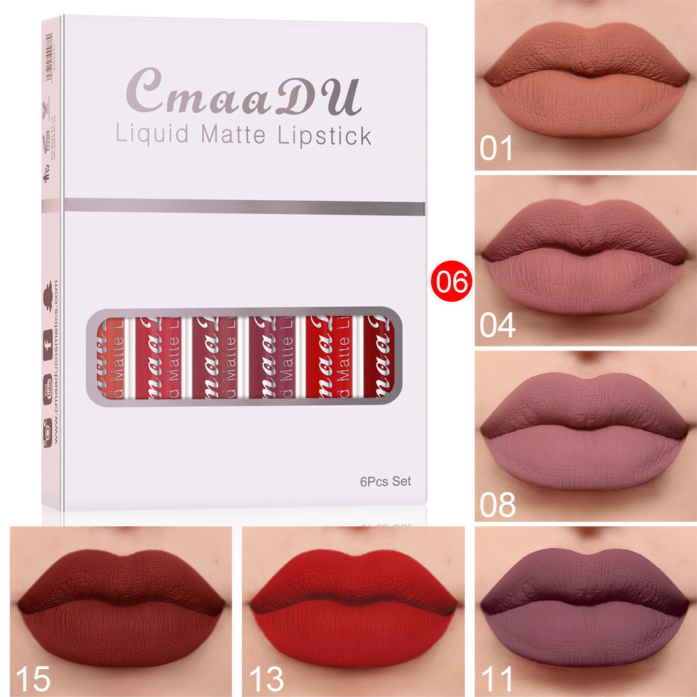 Rouge à Lèvres Mat Waterproof, Anti-Adhérent et Longue Tenue