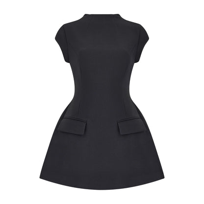 Mini robe slim à fermeture éclair
